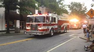 Valhalla NY Vol Fire Department In MT Kisco Parade [upl. by Eanad]