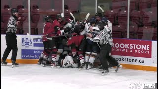 Under 16 Hockey  Sun County Panthers vs Cambridge Jr RedHawks [upl. by Stanwinn]