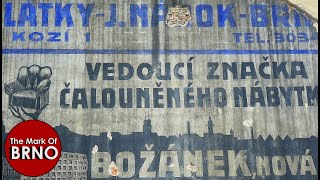 Zakonzervovaná stará reklama 1930  Tomkovo náměstí Brno 2021 [upl. by Alrad]