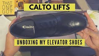 Going up Unboxing and a quick review of Calto lift shoes [upl. by Assenyl972]