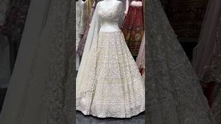 White colour lehenga design Lehenga designUnique lehenga designFashion way [upl. by Daberath62]