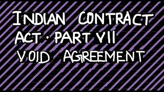 Indian Contract Act 1872  Void Agreement cmafoundation cmainter [upl. by Attevroc865]