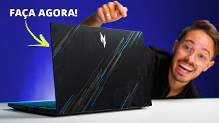 8 coisas que você DEVE fazer no ACER NITRO V assim que tirar ele da caixa [upl. by Strong]