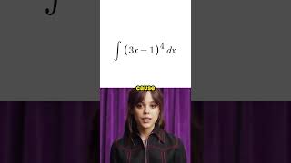 Jenna Ortega teaches Usubstitution in under 90 seconds [upl. by Tnecillim]