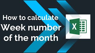 Excel  Week number of the month calculation  Tableau Tip [upl. by Anirad647]