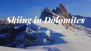 Skiing in Dolomites 2019  Sella Ronda Val Gardena Marmolada GoPro74K [upl. by Ghassan674]