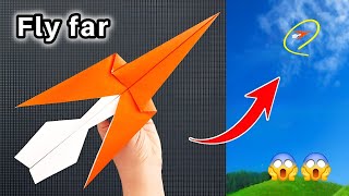 How to make a paper airplane that will always fly and never fall  paper airplane that fly far [upl. by Dorthy]