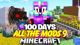 I Survived 100 Days with ALL THE MODS 9 In Minecraft [upl. by Rab]