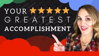 What Is Your Greatest Accomplishment Interview Question  BEST Example Answer [upl. by Adnoma]