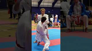 Student Jakub’s kumite highlights from the 15th WKC World Karate Championships [upl. by Ecinom438]