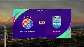 GHK Dinamo Zagreb vs NK Osijek  PES SHNL 2425 [upl. by Andrej276]