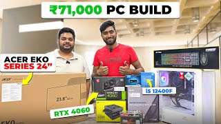 71 Thousand PC Build  i5 12400F  RTX 4060  Monitor Acer EKO series 24” [upl. by Luapsemaj]