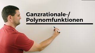 GanzrationalePolynomfunktionen Grundlagen Koeffizienten Absolutglied Exponent Grad [upl. by Aekal4]