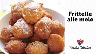 FRITTELLE ALLE MELE SENZA LIEVITAZIONE  Ricetta facile e veloce  Natalia Cattelani [upl. by Cheslie]