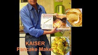 KAISER CrepesMakerPancakeMaker Making Crêpe with meat [upl. by Cheshire]