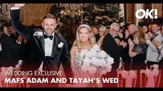 Inside MAFS stars Adam and Tayahs stunning Christmas wedding [upl. by Yremogtnom]