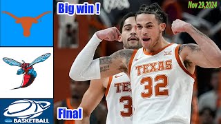 Texas Longhorns vs Delaware State  FINAL GAME  Nov 292024  College basketball 2024  Ncaa Today [upl. by Llennahc]