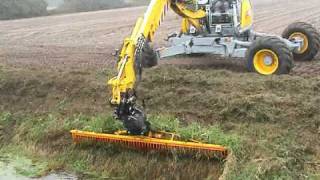 Menzi Muck A91 4x4 Plus with SickleMower [upl. by Burris625]