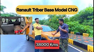 Renault Triber Base model CNG long term ownership review  Mileage  Accessories  Price [upl. by Salem]