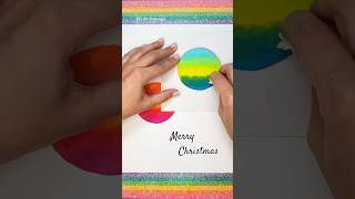 Christmas Art Idea 🎄❄️  Art for Kids shorts artforkids christmasart [upl. by Lavona430]