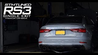 STM RS3 Titanium Single Exit Exhaust  Sound Clip [upl. by Keslie930]