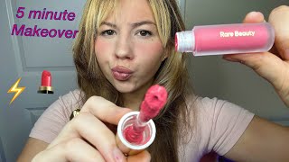 ASMR MAKEUP APPLICATION IN 5 MINUTES⚡️💘 [upl. by Robinet]