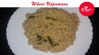 WHEAT UPPUMAVU Kerala Recipe in Malayalam  Nithus Kitchen Uppumavu [upl. by Gurango]