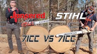 Jonsered 2171 vs Stihl MS441 36quot bar husqvarna 372 371 xp 441 [upl. by Wettam841]