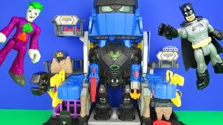 Imaginext Robo Batcave Playset Parody Robot Batman vs The Joker Toy Review TV [upl. by Ertnom]