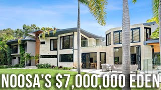 Touring A 7000000 Breathtaking Home In Noosa Queensland 💚 This Is Luxury At Its Finest 🐠 [upl. by Jezabel]