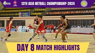 Asian Netball Championship  Day 8  Match Highlights [upl. by Jacklin53]