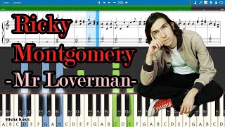 Ricky Montgomery  Mr Loverman Piano Tutorial  Sheets  MIDI Synthesia [upl. by Rosanne423]