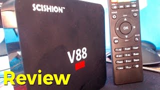 Transformando sua TV em Smartv por 80 reais  Review TV Box SCISHION V88 [upl. by Kerwon]