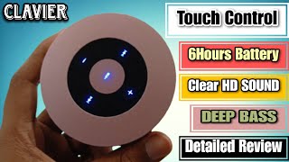 Clavier LED Touch Control Bluetooth Speaker Review In Hindi  High Sound And Deep Bass [upl. by Wawro]