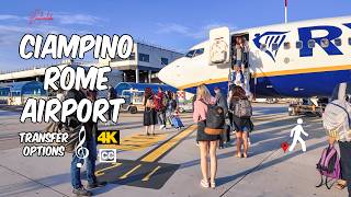 Rome 🇮🇹 Airport Transportation Guide Ciampino To Termini 4K  Captions amp Music [upl. by Leonid]