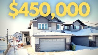 Inside A Stunning 450000 BiLevel House in Leduc Alberta  4 Beds  Canadian Houses [upl. by Erek108]