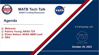 NASA Funding Resources  MATB TechTalk [upl. by Anet]