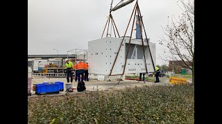 Waterstoftankstation geplaatst op industrieterrein in Doetinchem [upl. by Llezo]