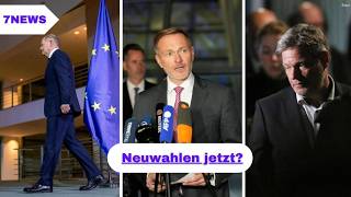 Ampel Koalition am Ende Lindner wirft Scholz Verfassungsbruch vor [upl. by Kcirad]