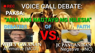 VOICE CALL DEBATE Affirmative  WHEY CAYANAN MCGI VS JC PANGANIBAN INC  Negative [upl. by Melone543]