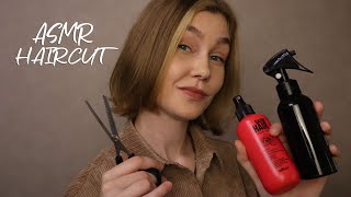 ✂️ASMR FAST RELAXING HAIRCUT  ROLE PLAY [upl. by Marron387]