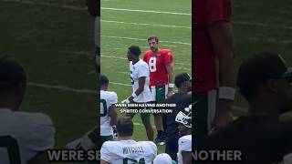 Aaron Rodgers amp Garrett Wilson Heated Convos Make Them Better [upl. by Aisan577]