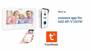 【Deutsch】APPVerbindung für TMEZON Video Türsprechanlage Modell MZIPV103W Tuyasmart App [upl. by Alejandro]