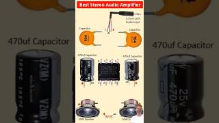 TDA2822 Best Stereo Amplifier Circuit 2Piece Computer Speaker  Low voltage Dual channel amplifier✅ [upl. by Dazraf]