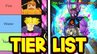 Anime Last Stand DB Super TIER LIST BEST TO WORST [upl. by Ainafets]