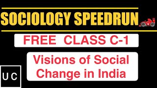 Master Sociology  Lec C1 Visions of Social Change in IndiaNotes🏆 [upl. by Ardnat]