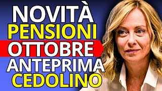 Novità Pensioni Ottobre Anteprima Cedolino Invalidità Importi e Date Pagamenti [upl. by Bunder]