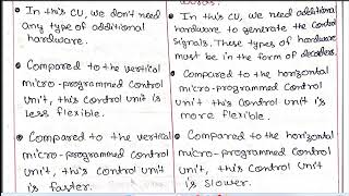 Difference Between Horizontal and Vertical Microprogramming in CO and CA  CO and MP Part 32 [upl. by Taber]