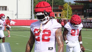 Video from Arkansas fall camp practice No 1 [upl. by Hamlen]