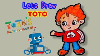 How to Draw ToTo BabyTV [upl. by Doubler]